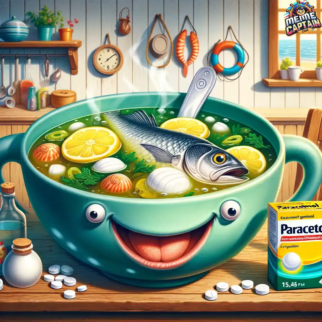 Paracetamol and fish meme