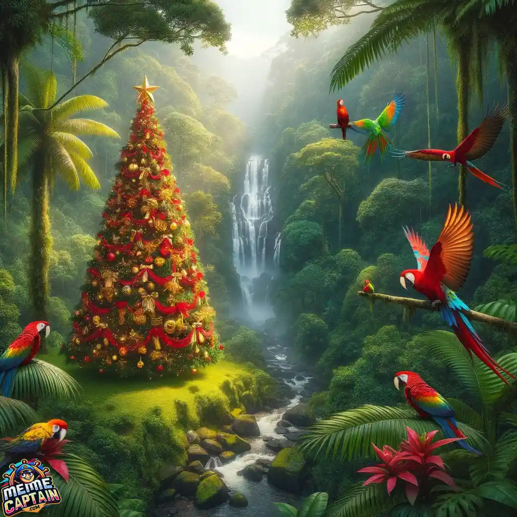tropical rainforest Christmas majesty