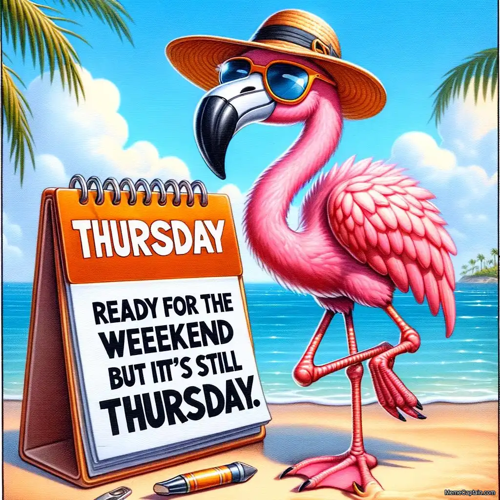 Flamingo Ready for the Weekend but its still thursday